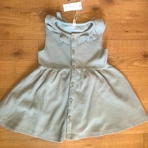 NWT 2T-3T Quincy Mae Waffle Tank Dress - Sky